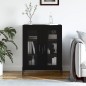 vidaXL Sideboard Schwarz 69,5x34x90 cm Holzwerkstoff vidaXL Sideboard Schwarz 69,5x34x90 cm Holzwerkstoff