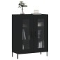 vidaXL Sideboard Schwarz 69,5x34x90 cm Holzwerkstoff vidaXL Sideboard Schwarz 69,5x34x90 cm Holzwerkstoff