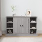 vidaXL Sideboard Grau Sonoma 100x35,5x60 cm Holzwerkstoff vidaXL Sideboard Grau Sonoma 100x35,5x60 cm Holzwerkstoff
