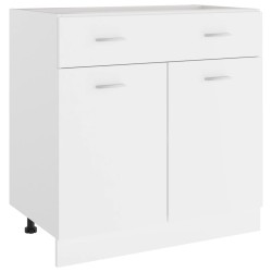 vidaXL Schubunterschrank Weiß 80x46x81,5 cm Holzwerkstoff