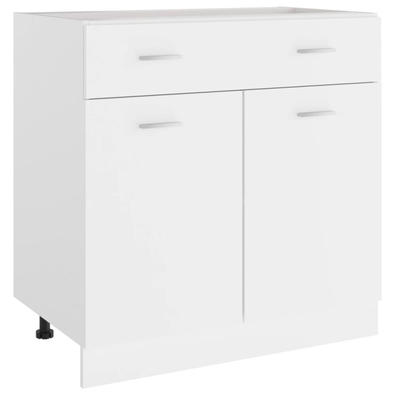 vidaXL Schubunterschrank Weiß 80x46x81,5 cm Holzwerkstoff vidaXL Schubunterschrank Weiß 80x46x81,5 cm Holzwerkstoff