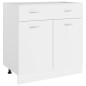 vidaXL Schubunterschrank Weiß 80x46x81,5 cm Holzwerkstoff vidaXL Schubunterschrank Weiß 80x46x81,5 cm Holzwerkstoff