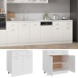 vidaXL Schubunterschrank Weiß 80x46x81,5 cm Holzwerkstoff vidaXL Schubunterschrank Weiß 80x46x81,5 cm Holzwerkstoff