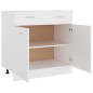 vidaXL Schubunterschrank Weiß 80x46x81,5 cm Holzwerkstoff vidaXL Schubunterschrank Weiß 80x46x81,5 cm Holzwerkstoff