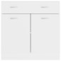 vidaXL Schubunterschrank Weiß 80x46x81,5 cm Holzwerkstoff vidaXL Schubunterschrank Weiß 80x46x81,5 cm Holzwerkstoff