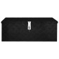 vidaXL Aufbewahrungsbox Schwarz 80x39x30 cm Aluminium vidaXL Aufbewahrungsbox Schwarz 80x39x30 cm Aluminium
