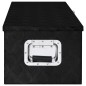 vidaXL Aufbewahrungsbox Schwarz 80x39x30 cm Aluminium vidaXL Aufbewahrungsbox Schwarz 80x39x30 cm Aluminium
