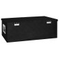 vidaXL Aufbewahrungsbox Schwarz 80x39x30 cm Aluminium vidaXL Aufbewahrungsbox Schwarz 80x39x30 cm Aluminium