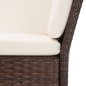 vidaXL 6-tlg. Garten-Lounge-Set mit Auflagen Poly Rattan Braun vidaXL 6-tlg. Garten-Lounge-Set mit Auflagen Poly Rattan Braun