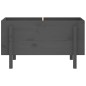 vidaXL Hochbeet Grau 101x50x57 cm Massivholz Kiefer vidaXL Hochbeet Grau 101x50x57 cm Massivholz Kiefer