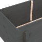 vidaXL Hochbeet Grau 101x50x57 cm Massivholz Kiefer vidaXL Hochbeet Grau 101x50x57 cm Massivholz Kiefer