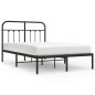 vidaXL Bettgestell mit Kopfteil Metall Schwarz 120x200 cm vidaXL Bettgestell mit Kopfteil Metall Schwarz 120x200 cm