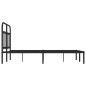 vidaXL Bettgestell mit Kopfteil Metall Schwarz 120x200 cm vidaXL Bettgestell mit Kopfteil Metall Schwarz 120x200 cm