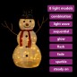 vidaXL LED-Schneemann Weihnachtsfigur Luxus-Stoff 90 cm vidaXL LED-Schneemann Weihnachtsfigur Luxus-Stoff 90 cm