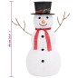 vidaXL LED-Schneemann Weihnachtsfigur Luxus-Stoff 90 cm vidaXL LED-Schneemann Weihnachtsfigur Luxus-Stoff 90 cm