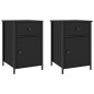 vidaXL Nachttische 2 Stk. Schwarz 40x42x60 cm Holzwerkstoff vidaXL Nachttische 2 Stk. Schwarz 40x42x60 cm Holzwerkstoff