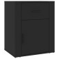 vidaXL Nachttisch Schwarz 50x36x60 cm Holzwerkstoff vidaXL Nachttisch Schwarz 50x36x60 cm Holzwerkstoff