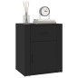 vidaXL Nachttisch Schwarz 50x36x60 cm Holzwerkstoff vidaXL Nachttisch Schwarz 50x36x60 cm Holzwerkstoff