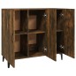vidaXL Sideboard Räuchereiche 90x34x80 cm Holzwerkstoff vidaXL Sideboard Räuchereiche 90x34x80 cm Holzwerkstoff
