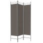 vidaXL 3-tlg. Paravent Anthrazit 120x220 cm Stoff vidaXL 3-tlg. Paravent Anthrazit 120x220 cm Stoff