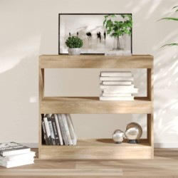 vidaXL Bücherregal/Raumteiler Sonoma-Eiche 80x30x72 cm