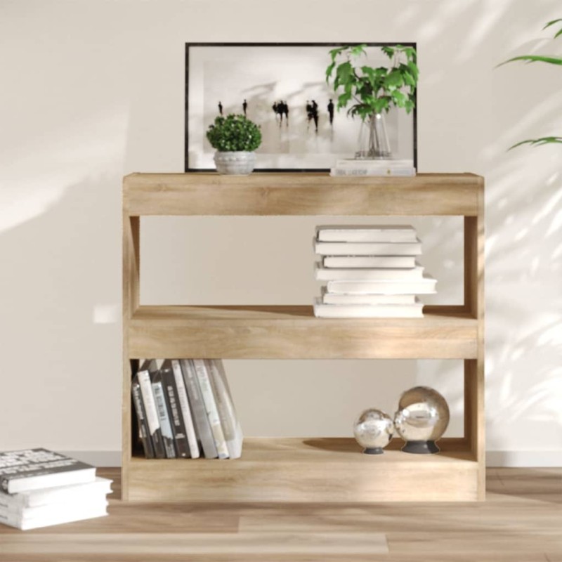 vidaXL Bücherregal/Raumteiler Sonoma-Eiche 80x30x72 cm vidaXL Bücherregal/Raumteiler Sonoma-Eiche 80x30x72 cm