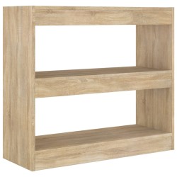 vidaXL Bücherregal/Raumteiler Sonoma-Eiche 80x30x72 cm
