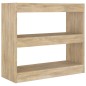 vidaXL Bücherregal/Raumteiler Sonoma-Eiche 80x30x72 cm vidaXL Bücherregal/Raumteiler Sonoma-Eiche 80x30x72 cm