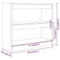 vidaXL Bücherregal/Raumteiler Sonoma-Eiche 80x30x72 cm vidaXL Bücherregal/Raumteiler Sonoma-Eiche 80x30x72 cm