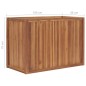 vidaXL Hochbeet 100x50x70 cm Massivholz Teak vidaXL Hochbeet 100x50x70 cm Massivholz Teak