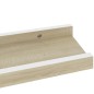 vidaXL Wandregale 2 Stk. Weiß und Sonoma-Eiche 40x9x3 cm vidaXL Wandregale 2 Stk. Weiß und Sonoma-Eiche 40x9x3 cm