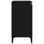vidaXL Nachttisch Schwarz 40x35x70 cm Holzwerkstoff vidaXL Nachttisch Schwarz 40x35x70 cm Holzwerkstoff