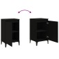 vidaXL Nachttisch Schwarz 40x35x70 cm Holzwerkstoff vidaXL Nachttisch Schwarz 40x35x70 cm Holzwerkstoff