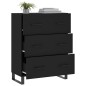 vidaXL Sideboard Schwarz 69,5x34x90 cm Holzwerkstoff vidaXL Sideboard Schwarz 69,5x34x90 cm Holzwerkstoff