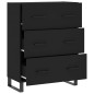 vidaXL Sideboard Schwarz 69,5x34x90 cm Holzwerkstoff vidaXL Sideboard Schwarz 69,5x34x90 cm Holzwerkstoff