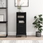 vidaXL Sideboard Schwarz 34,5x34x90 cm Holzwerkstoff vidaXL Sideboard Schwarz 34,5x34x90 cm Holzwerkstoff