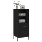 vidaXL Sideboard Schwarz 34,5x34x90 cm Holzwerkstoff vidaXL Sideboard Schwarz 34,5x34x90 cm Holzwerkstoff