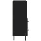vidaXL Sideboard Schwarz 34,5x34x90 cm Holzwerkstoff vidaXL Sideboard Schwarz 34,5x34x90 cm Holzwerkstoff