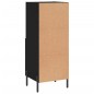 vidaXL Sideboard Schwarz 34,5x34x90 cm Holzwerkstoff vidaXL Sideboard Schwarz 34,5x34x90 cm Holzwerkstoff