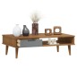 vidaXL Couchtisch MOLDE Braun 100x55x31 cm Massivholz Kiefer vidaXL Couchtisch MOLDE Braun 100x55x31 cm Massivholz Kiefer