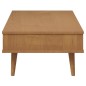 vidaXL Couchtisch MOLDE Braun 100x55x31 cm Massivholz Kiefer vidaXL Couchtisch MOLDE Braun 100x55x31 cm Massivholz Kiefer