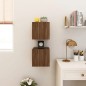 vidaXL TV-Wandschrank 2 Stk. Braun Eiche 30,5x30x30 cm vidaXL TV-Wandschrank 2 Stk. Braun Eiche 30,5x30x30 cm
