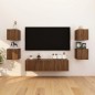 vidaXL TV-Wandschrank 2 Stk. Braun Eiche 30,5x30x30 cm vidaXL TV-Wandschrank 2 Stk. Braun Eiche 30,5x30x30 cm