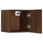 vidaXL TV-Wandschrank 2 Stk. Braun Eiche 30,5x30x30 cm vidaXL TV-Wandschrank 2 Stk. Braun Eiche 30,5x30x30 cm