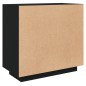vidaXL Sideboard Schwarz 80x40x75 cm Holzwerkstoff vidaXL Sideboard Schwarz 80x40x75 cm Holzwerkstoff