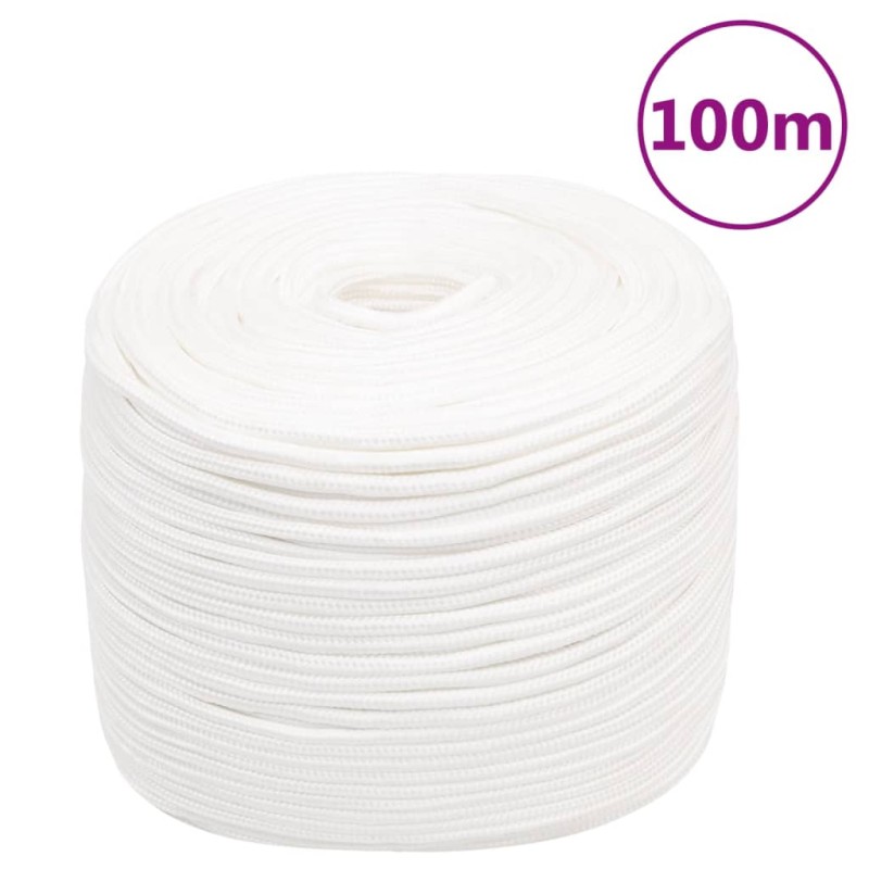 vidaXL Bootsseil Weiß 10 mm 100 m Polypropylen vidaXL Bootsseil Weiß 10 mm 100 m Polypropylen