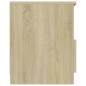 vidaXL Nachttisch Sonoma-Eiche 40x40x50 cm Holzwerkstoff