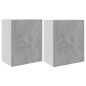 vidaXL Hängeschränke 2 Stk. Betongrau 50x31x60 cm Holzwerkstoff vidaXL Hängeschränke 2 Stk. Betongrau 50x31x60 cm Holzwerkstoff