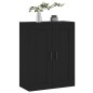 vidaXL Wandschrank Schwarz 69,5x34x90 cm Holzwerkstoff vidaXL Wandschrank Schwarz 69,5x34x90 cm Holzwerkstoff