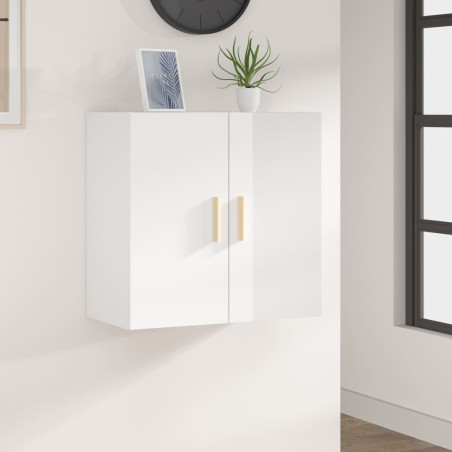 vidaXL Wandschrank Hochglanz-Weiß 60x30x60 cm Holzwerkstoff